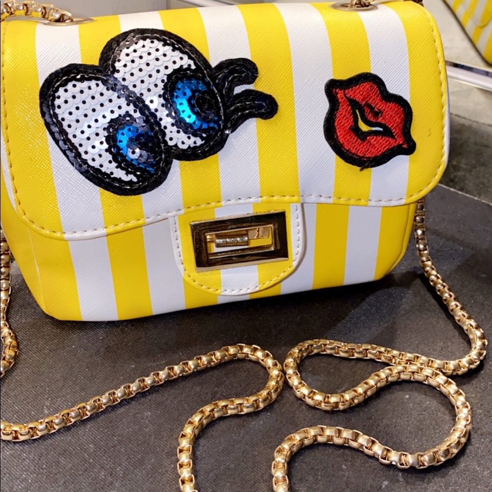 Cute fun yellow crossover bag